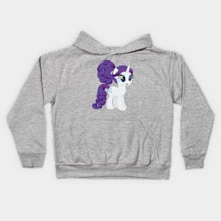 Rarity in a curly ponytail Kids Hoodie